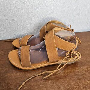 Cityclassified Camel Wrap Sandals